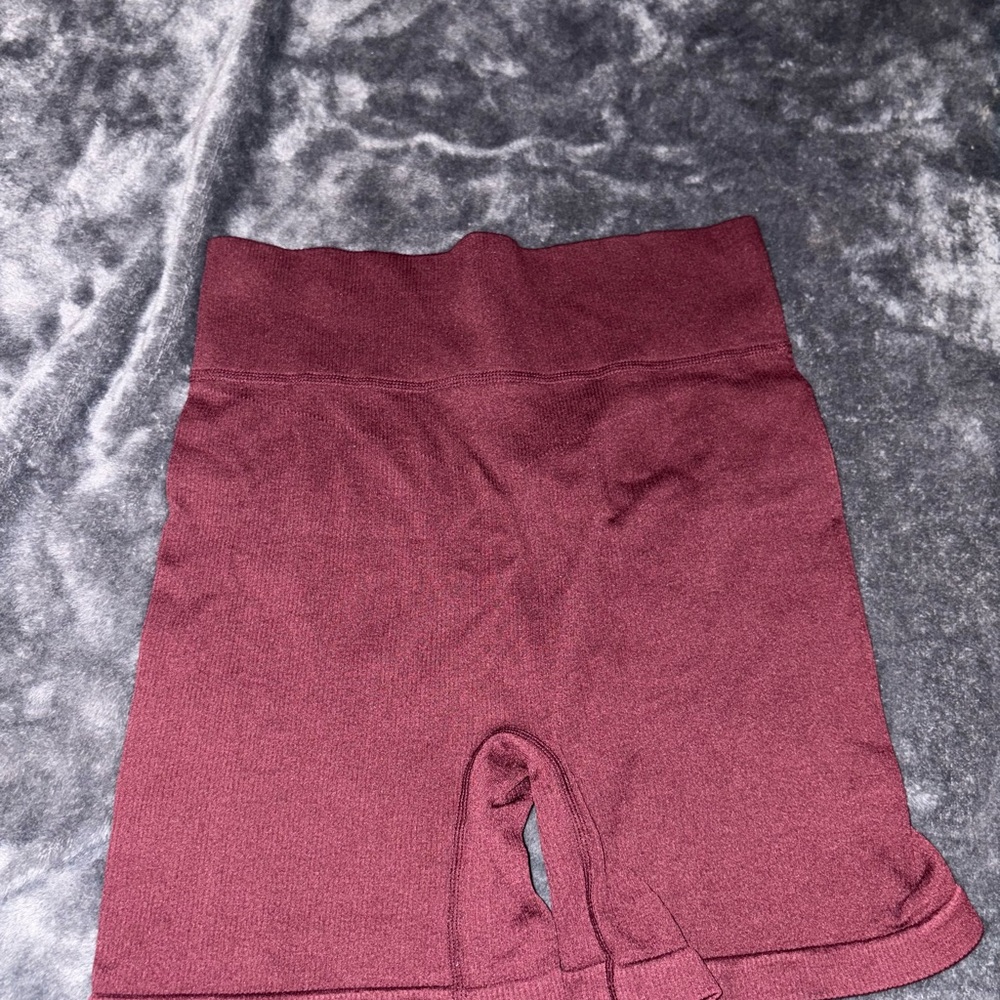 True & Co. Women's Burgundy Bike Shorts